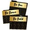 Carson Dellosa 6-Pack Positive Affirmation File Folders, Black and Gold Paper Organizers With Pockets for Filing Cabinet, Classroom Organization, Desk Accessories, Teacher Must Haves, Office Supplies